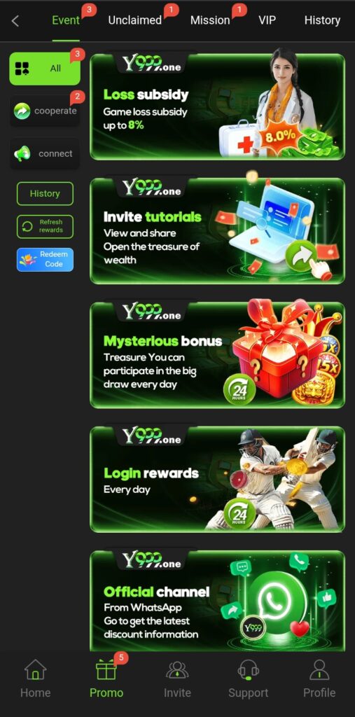 Y999 game bonuses