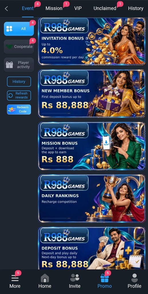 R988 bonuses